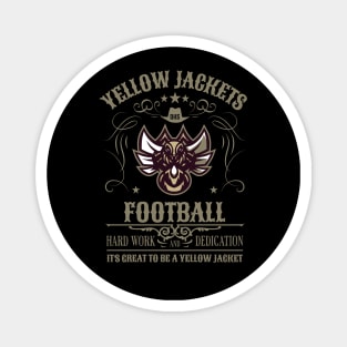 Yellow Jackets Football Magnet